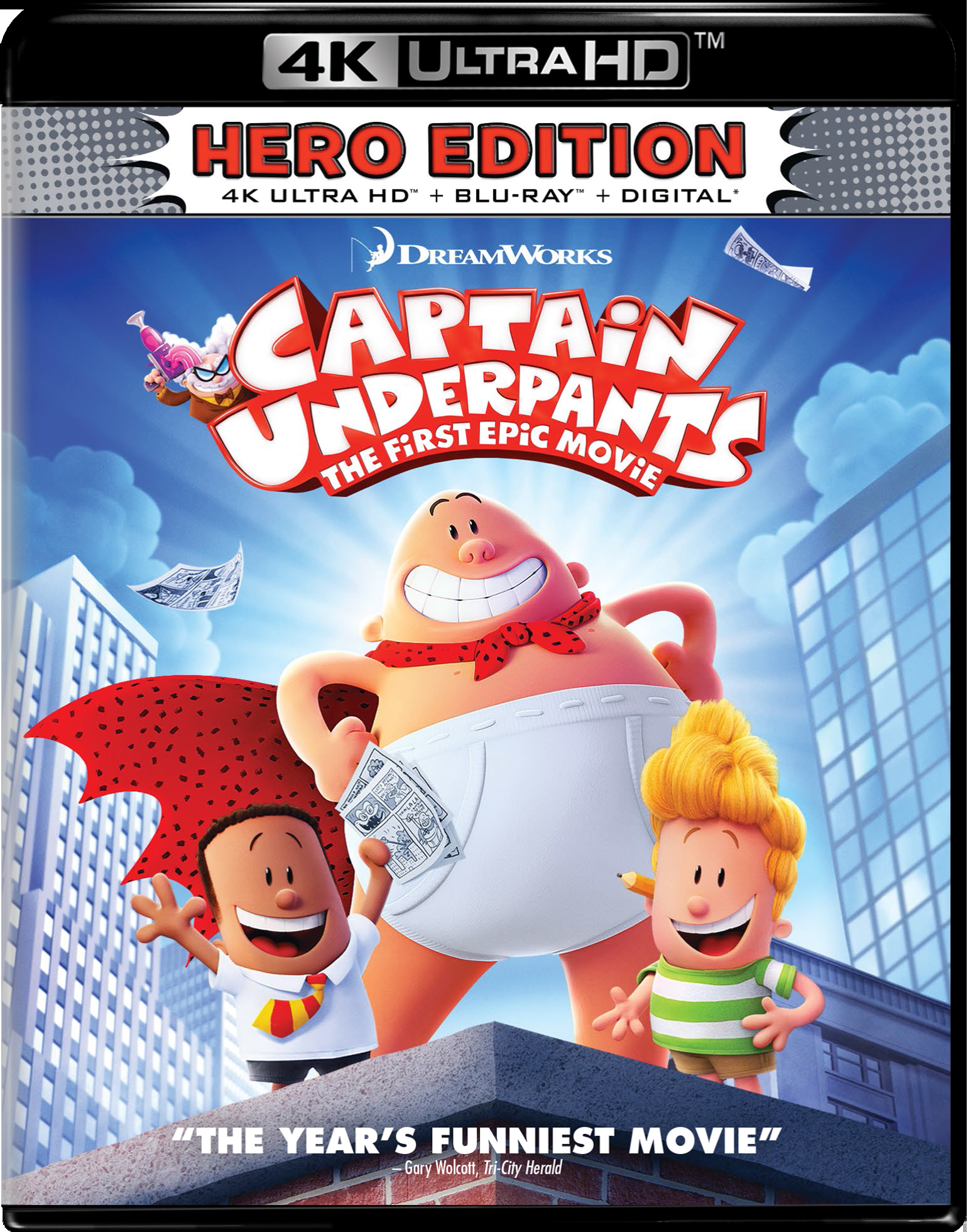 Captain Underpants: The First Epic Movie 2017 (4K ULTRA HD + BLURAY)